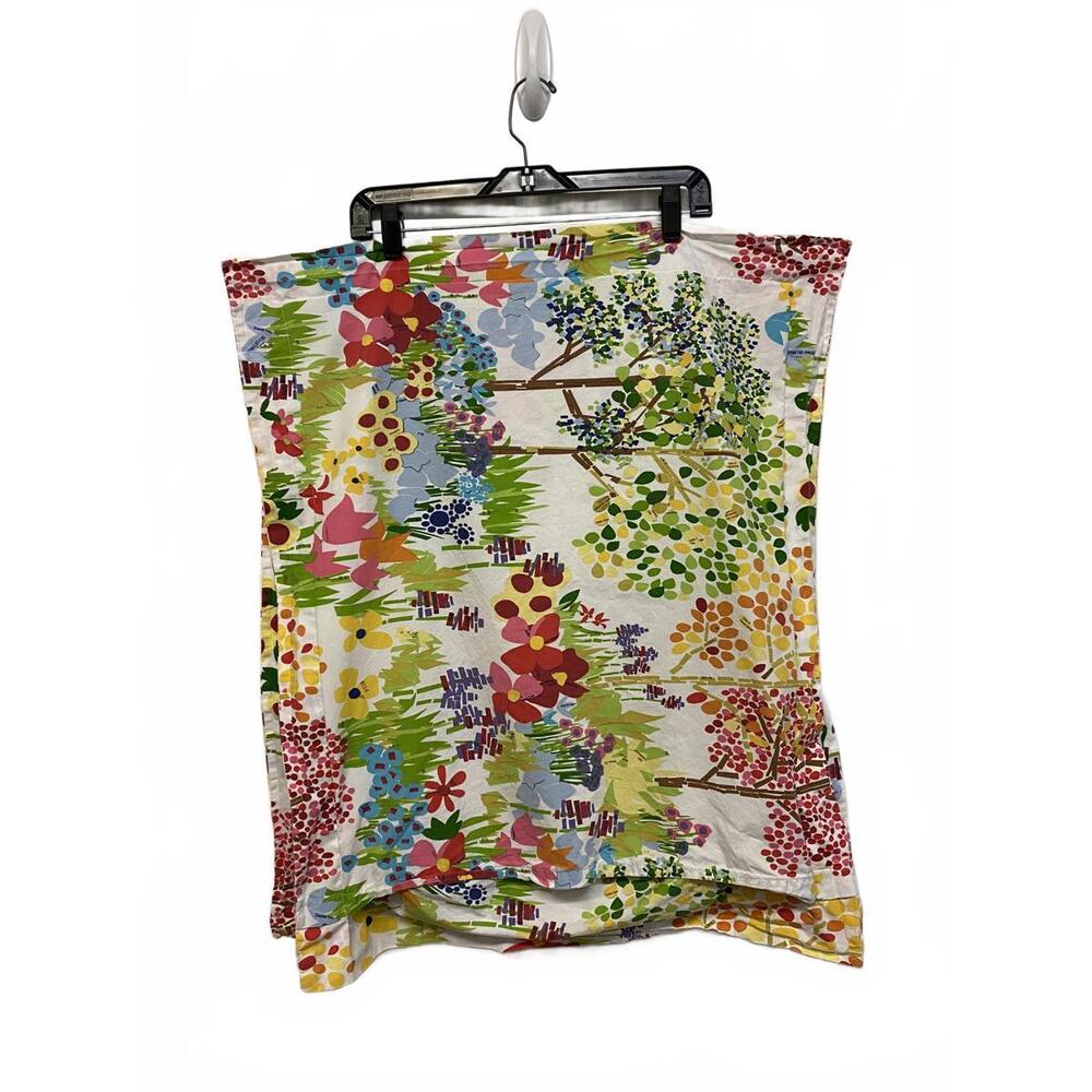 Pottery Barn Colorful Floral Print Pillowcases Paint by Numbers Standard Size